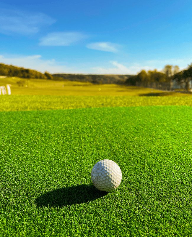 Augusta turf with golf ball
